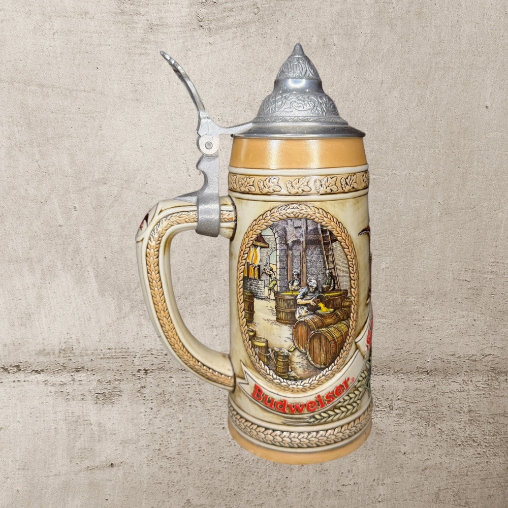 Vintage Anheuser Busch Budweiser Limited‎ Edition "B" Series Beer Stein Mug Cup